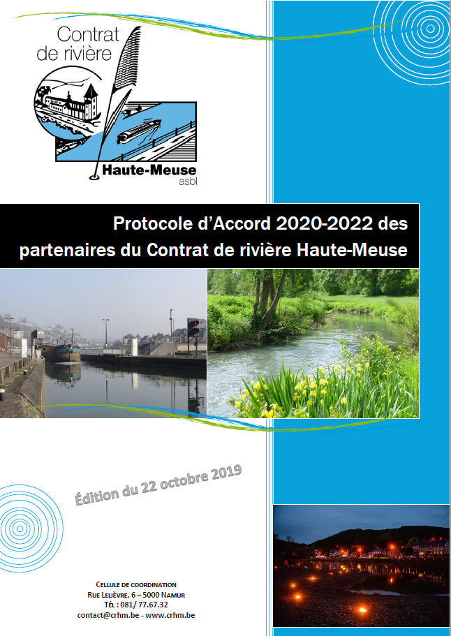Protocole d’Accord des partenaires du Contrat de rivière Haute-Meuse - 2020/2022